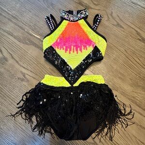 Beautiful stone and sequin jazz costume.